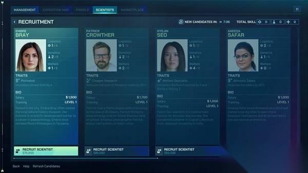 侏罗纪世界进化3 科学家指南 科学家系统详解