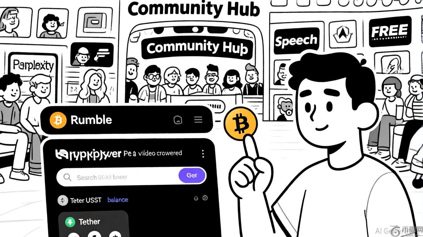 Rumble 和 Tether 的战略举措：具有加密货币支持势头的模因股票