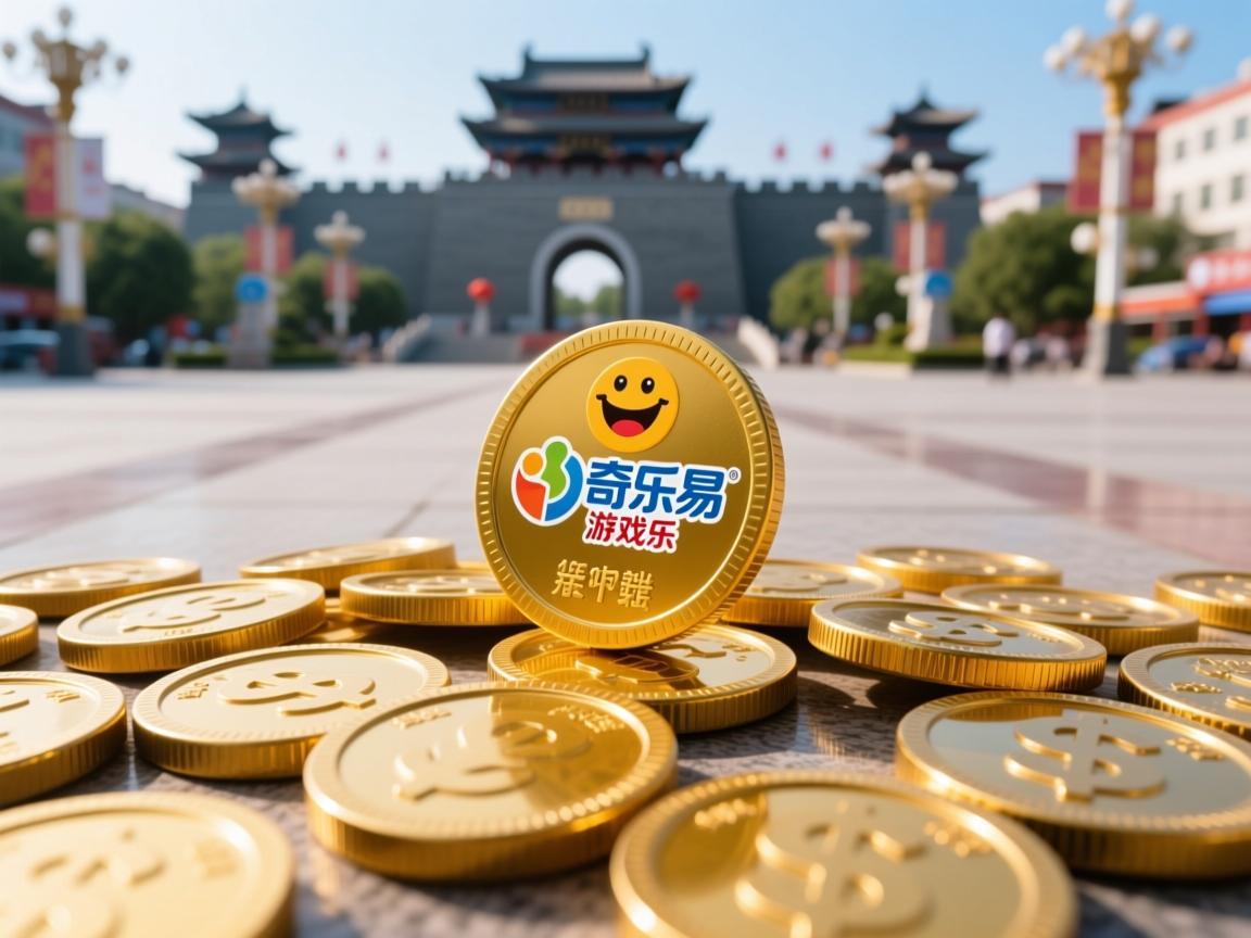 郸城广场的安奇乐易游戏币，承载欢乐的小小硬币