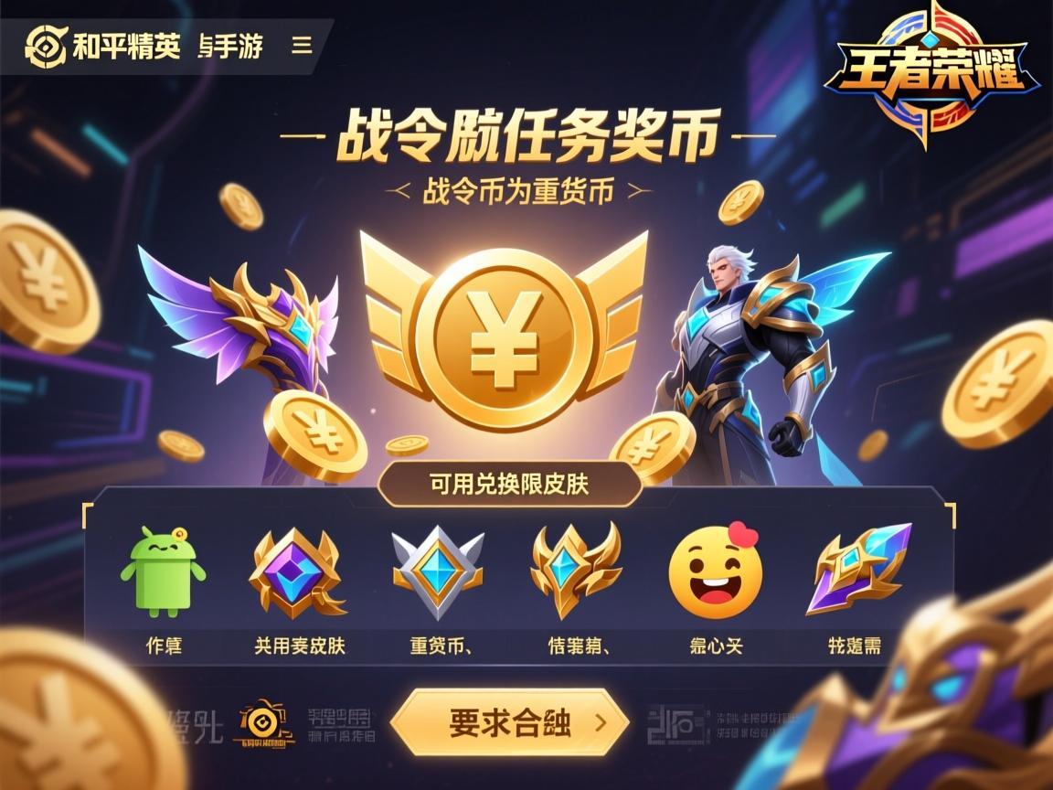 在王者荣耀和平精英等手游中，战令系统通过完成特定任务奖励道具，其中战令币作为重要货币，可用于兑换限定皮肤、表情等道具。不少安卓玩家关心可以赠送战令币吗，答案需结合游戏规则与平台政策综合分析