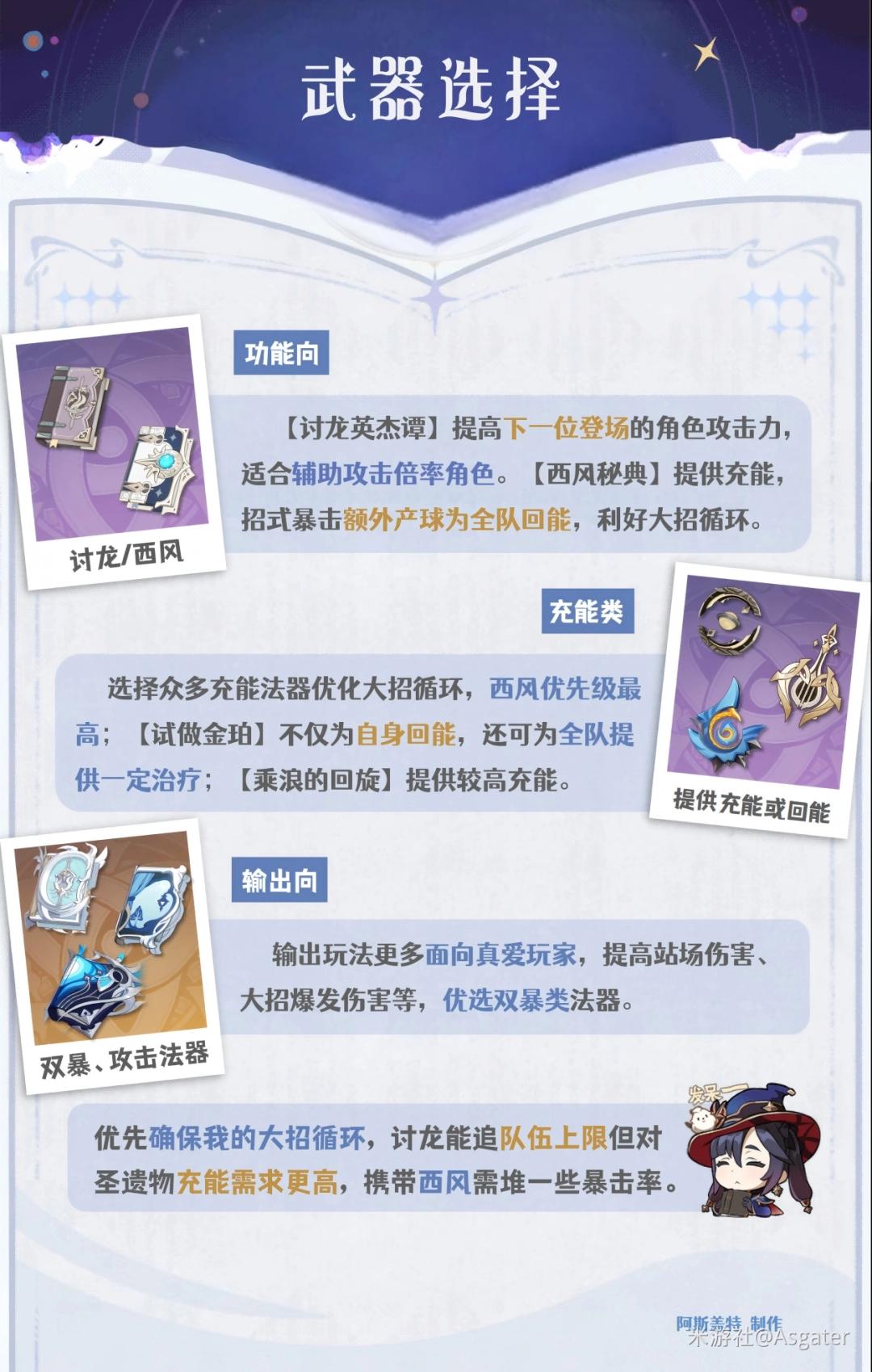 原神2026莫娜武器选择推荐