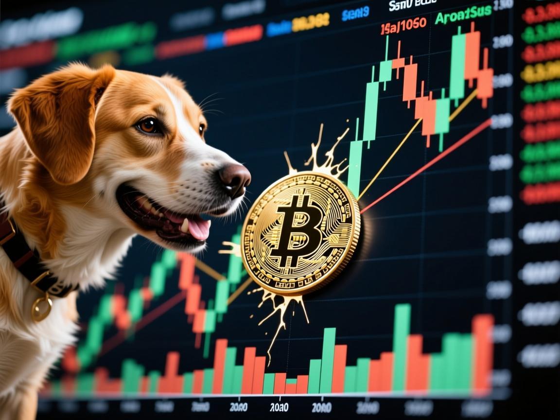 5月10日狗狗币走势，冲高回落震荡加剧，市场情绪多空博弈加剧