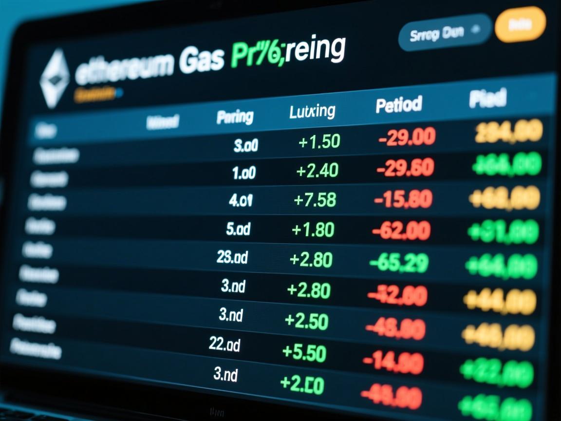 以太坊Gas价格表，理解以太坊网络的燃料定价机制