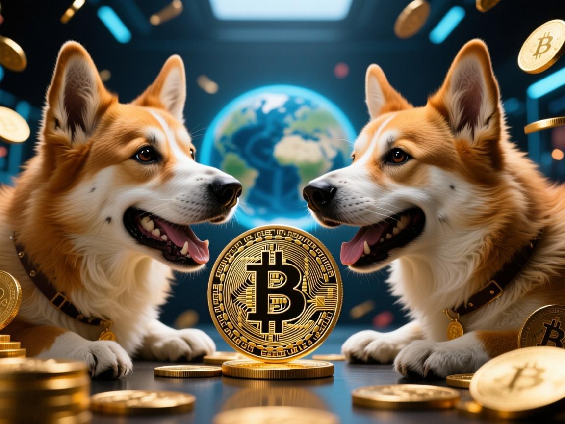 当两大狗狗币相遇，加密世界的 meme 狂欢与价值探索