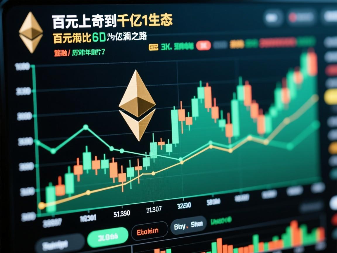 以太坊的历年价格，从百元以太到千亿美元生态的波澜之路