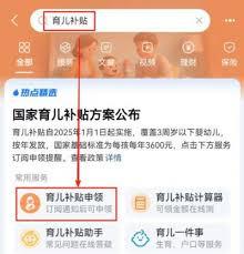 育儿补贴如何线上申请