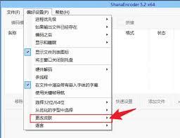 如何更改ShanaEncoder软件皮肤