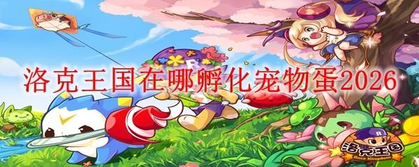 洛克王国在哪孵化宠物蛋2026