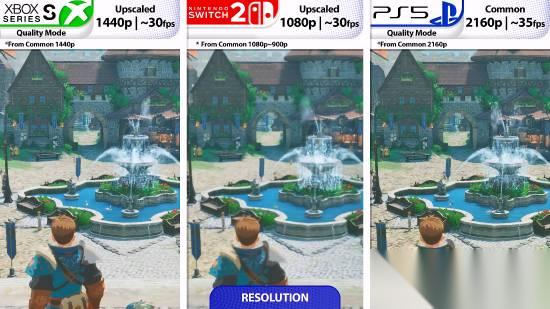 怪物猎人物语3多平台实机对比 PS5最稳，Switch 2掌机模式帧率波动明显