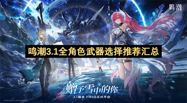 鸣潮3.1全角色武器选择推荐汇总