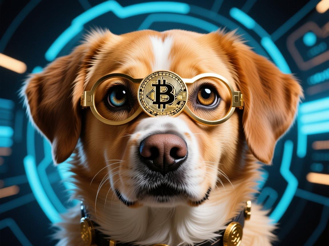 狗狗币带眼镜头像，加密世界的另类图腾
