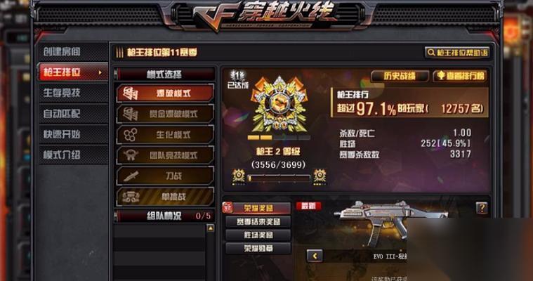 穿越火线枪榜排名依据是什么