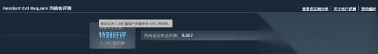生化9 简中评价回暖 Steam升至