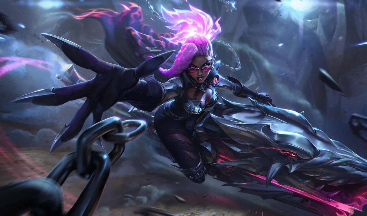 LOL机甲猎犬赛娜皮肤效果预览