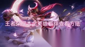 王者荣耀怎么查看本命英雄羁绊