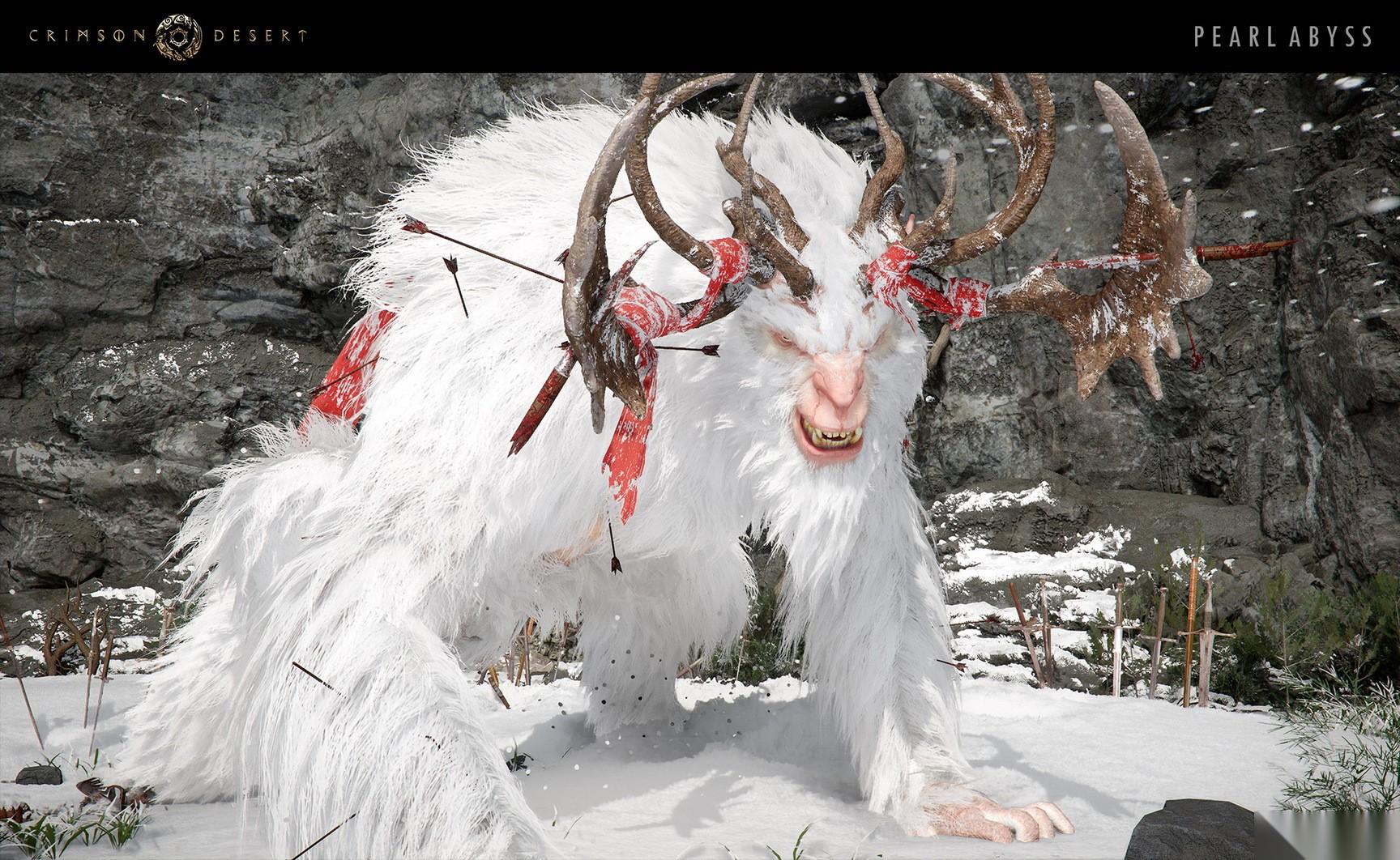 赤血沙漠 释出首支头目战斗影片 与划破暴风雪的山神「白角」展开对战