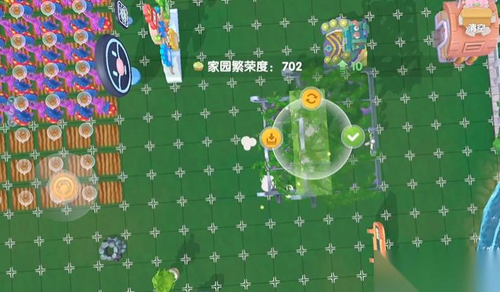 摩尔庄园怎么在家门外让家具悬空