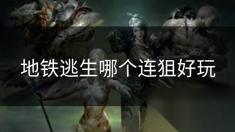 地铁逃生哪个连狙好玩