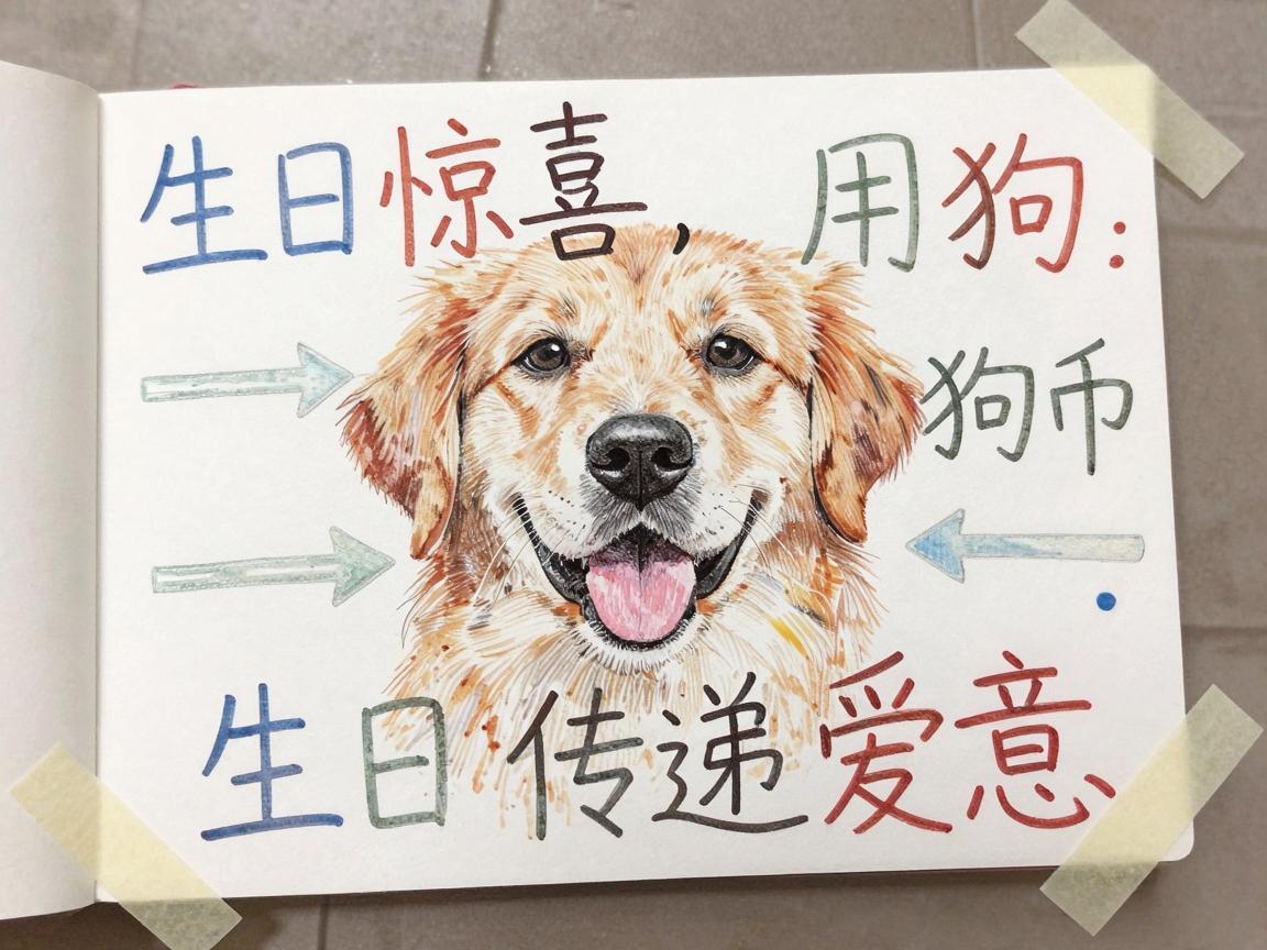 生日惊喜，用狗狗币和手绘画传递爱意