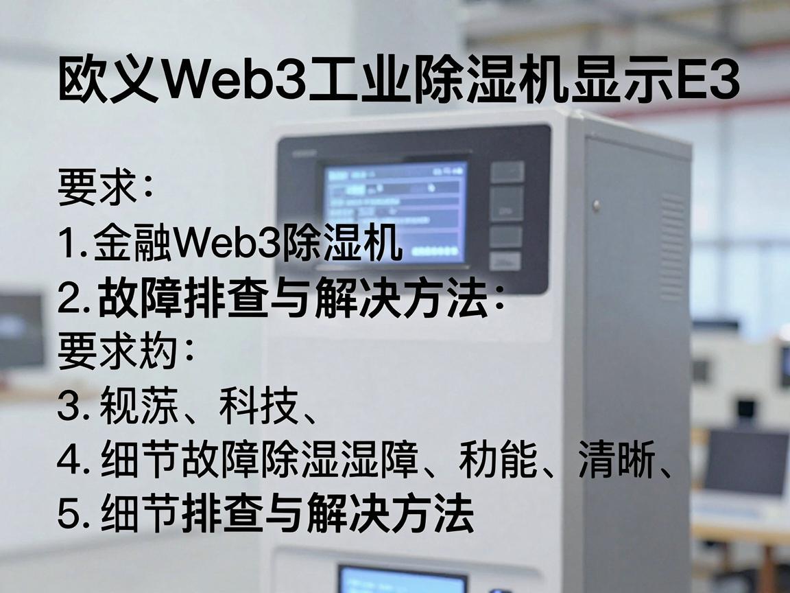 欧义Web3工业除湿机显示E3，故障排查与解决方法