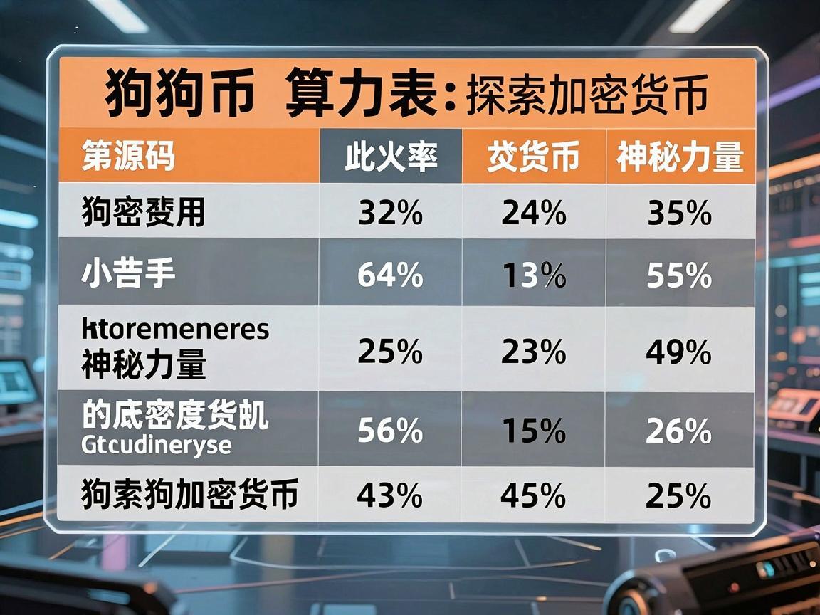狗狗币算力表，探索加密货币的神秘力量