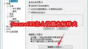 SecureCRT光标样式如何设置