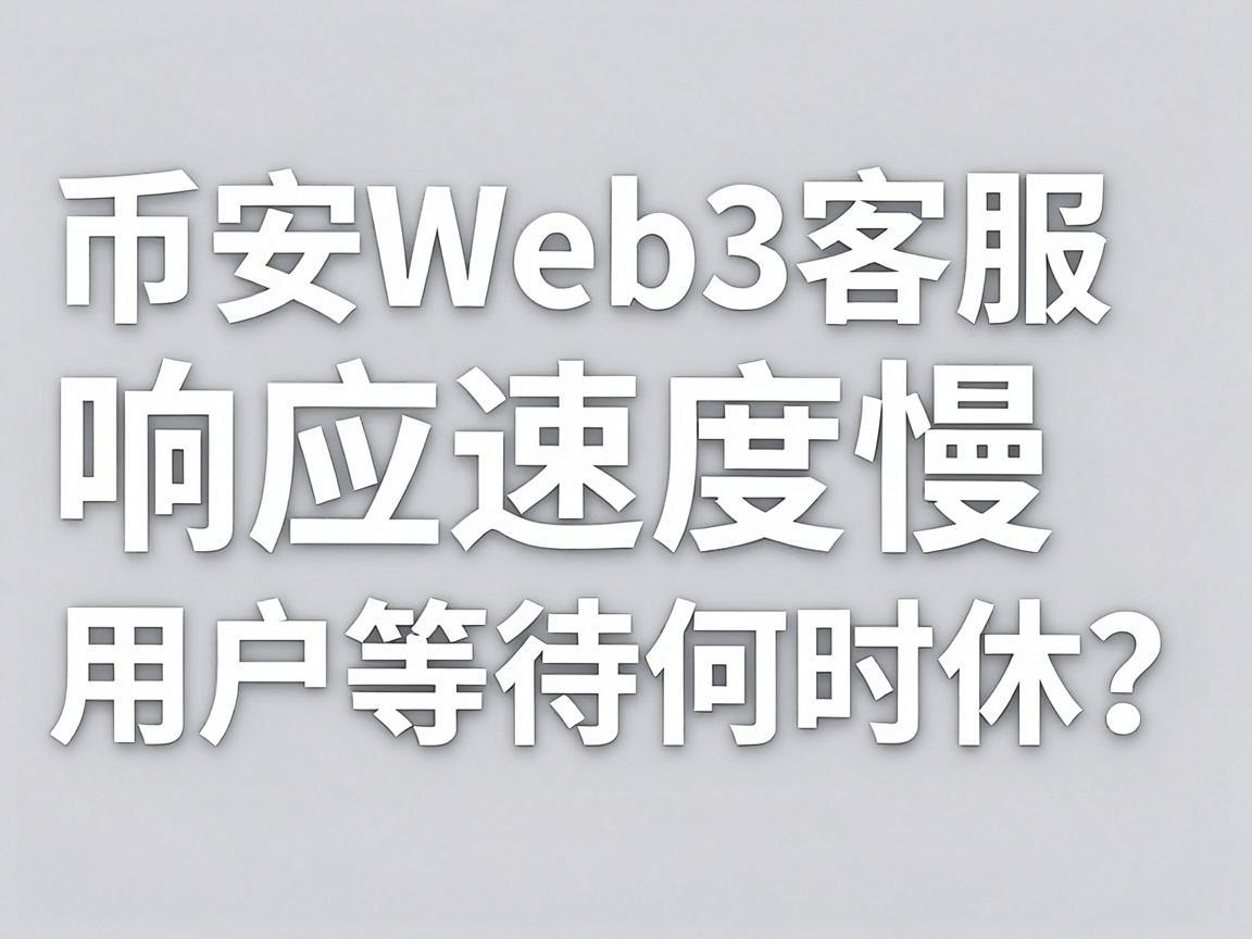 币安Web3客服响应速度慢，用户等待何时休
