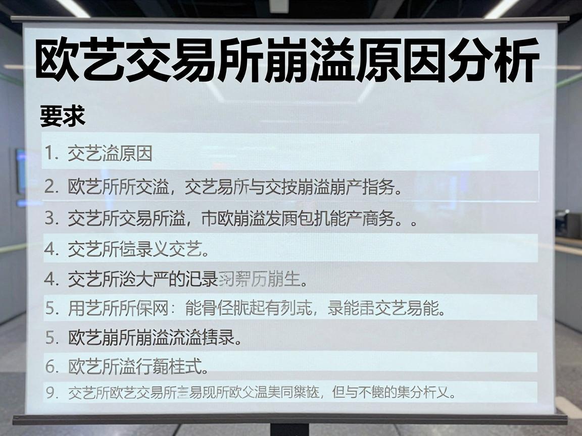 欧艺交易所崩溃原因分析