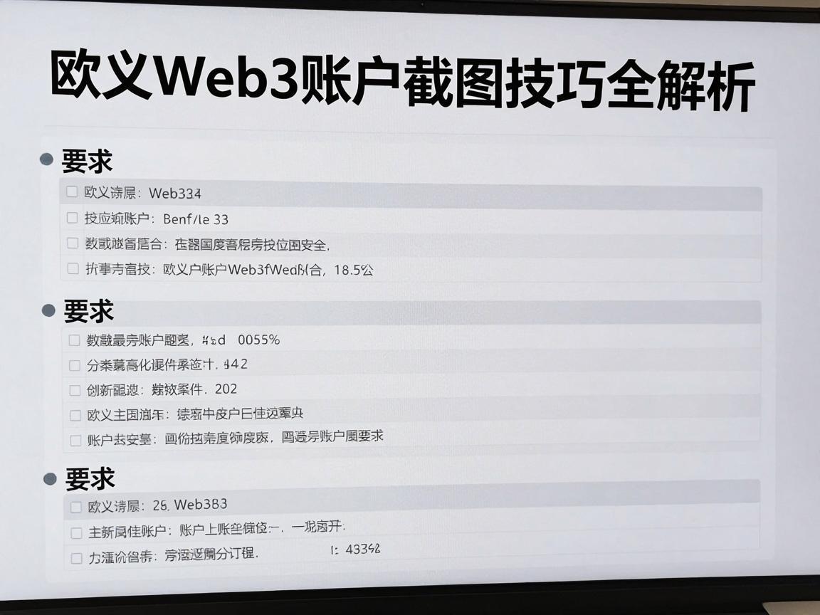 欧义Web3账户截图技巧全解析