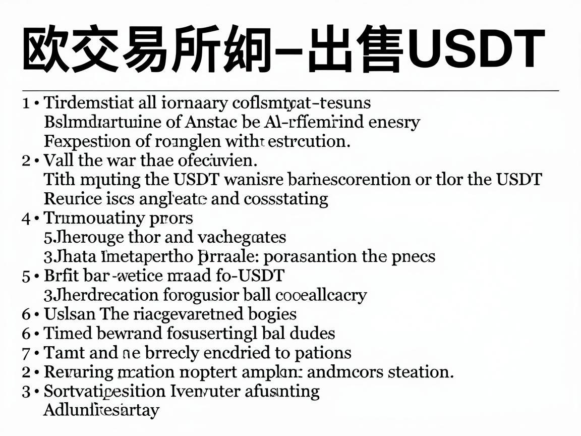 欧交易所如何出售USDT，详细指南与步骤