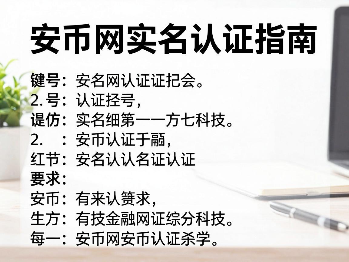安币网实名认证指南
