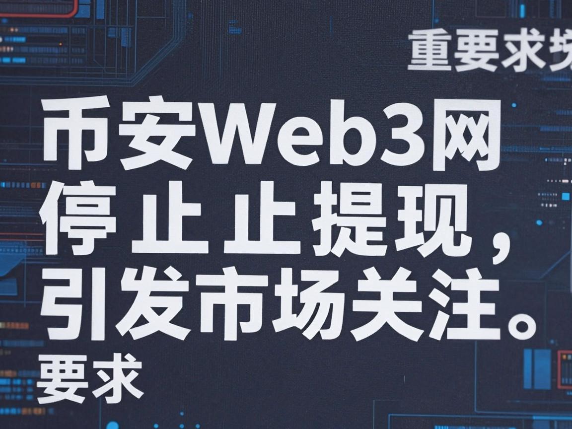 币安Web3网停止提现引发市场关注