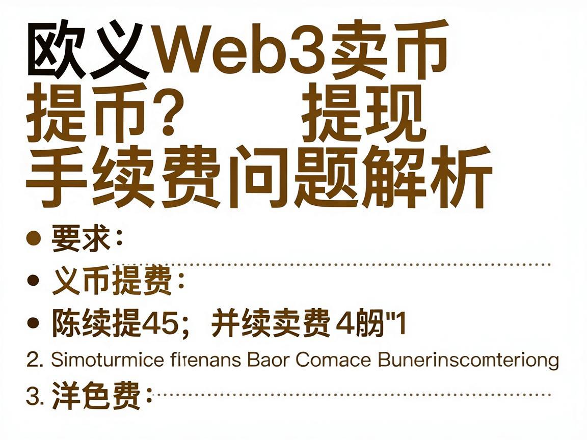 欧义Web3卖币提现手续费问题解析