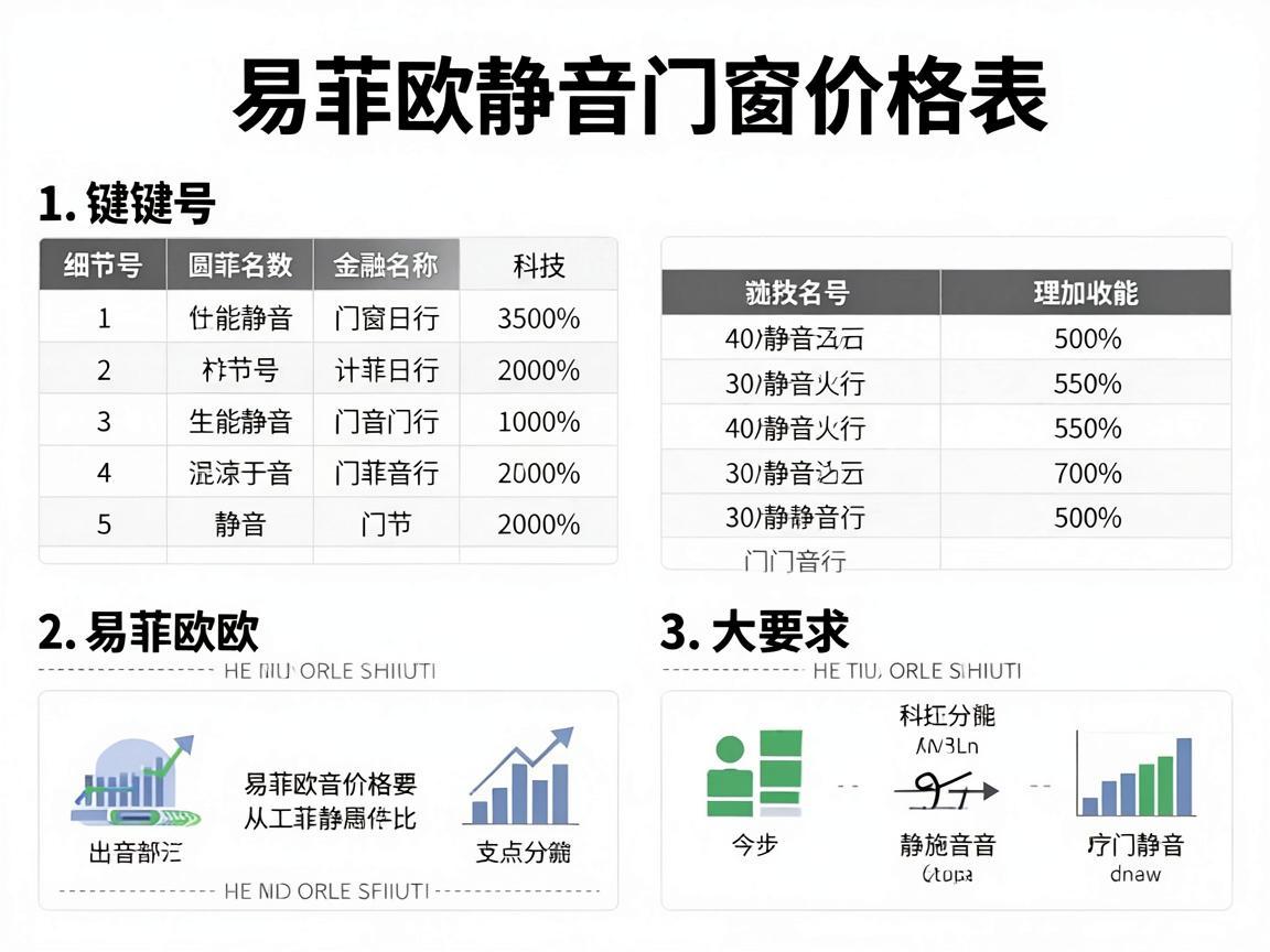 易菲欧静音门窗价格表及图片