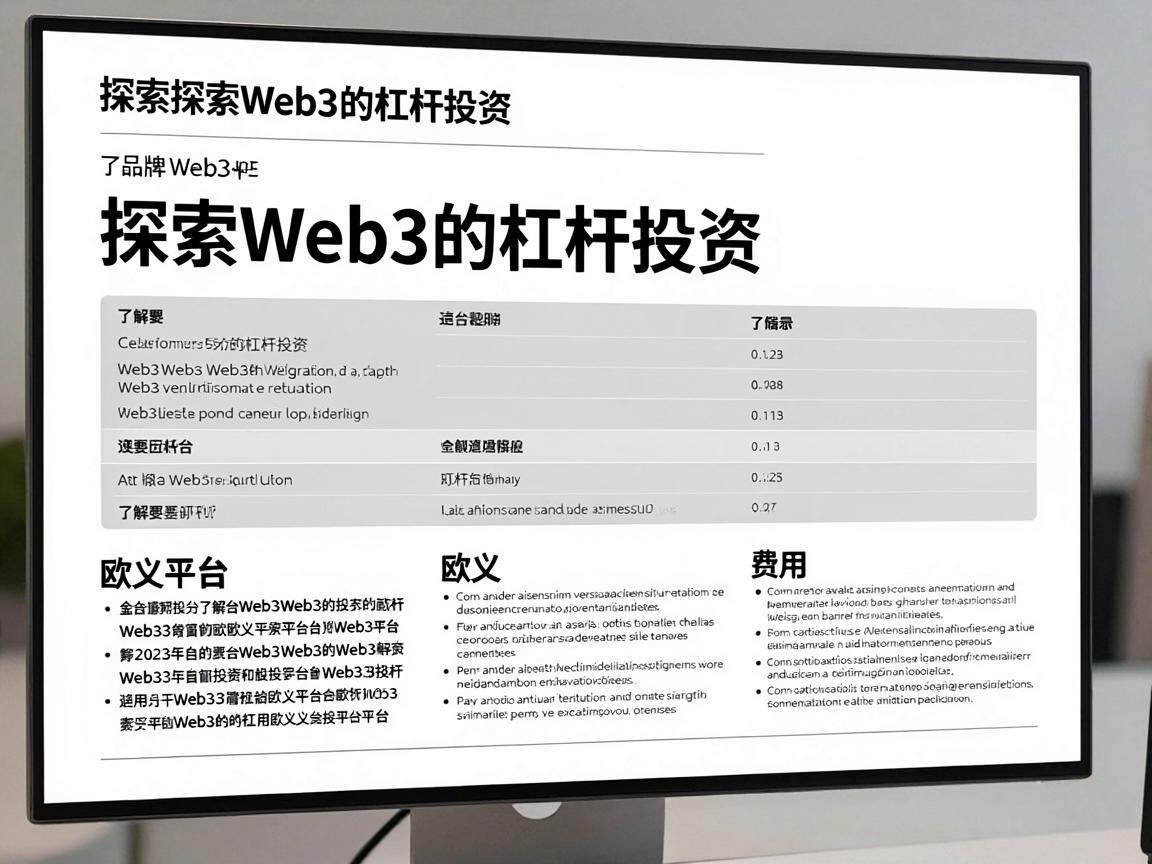 探索Web3的杠杆投资，了解欧义平台及其费用结构