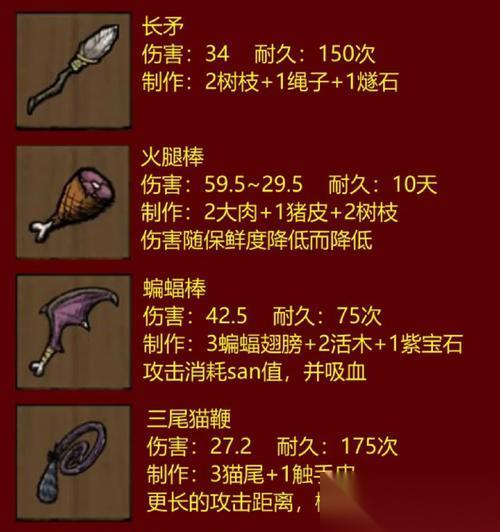 饥荒中铥矿棒与影刀性能对比 探索饥荒世界