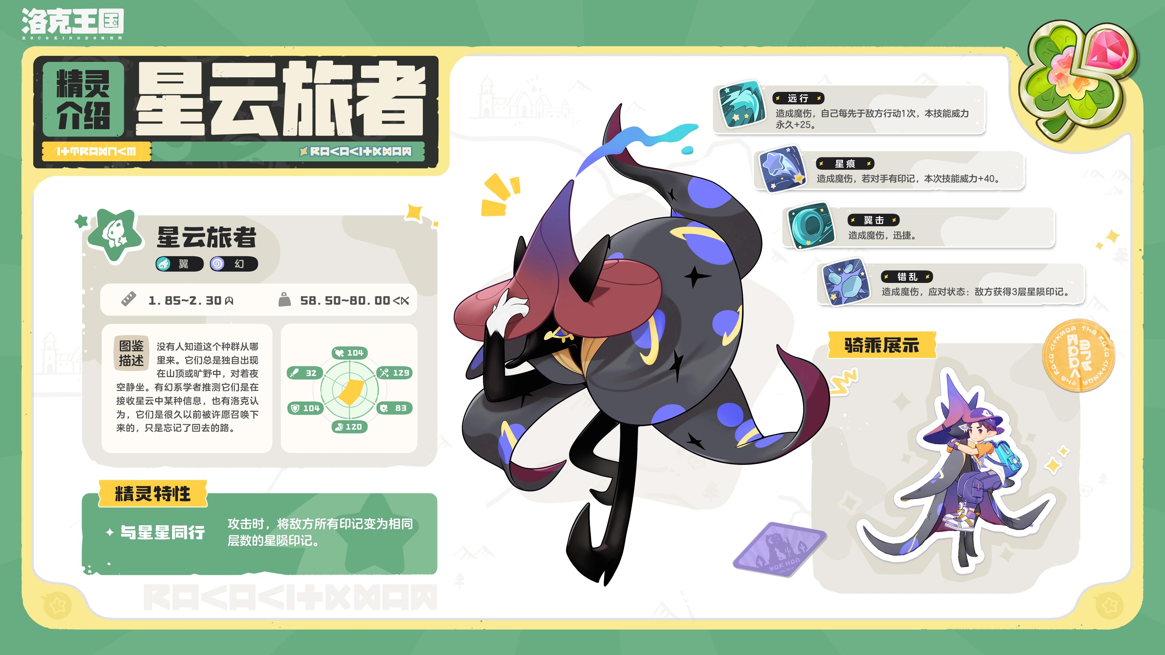 洛克王国世界星云旅者精灵介绍