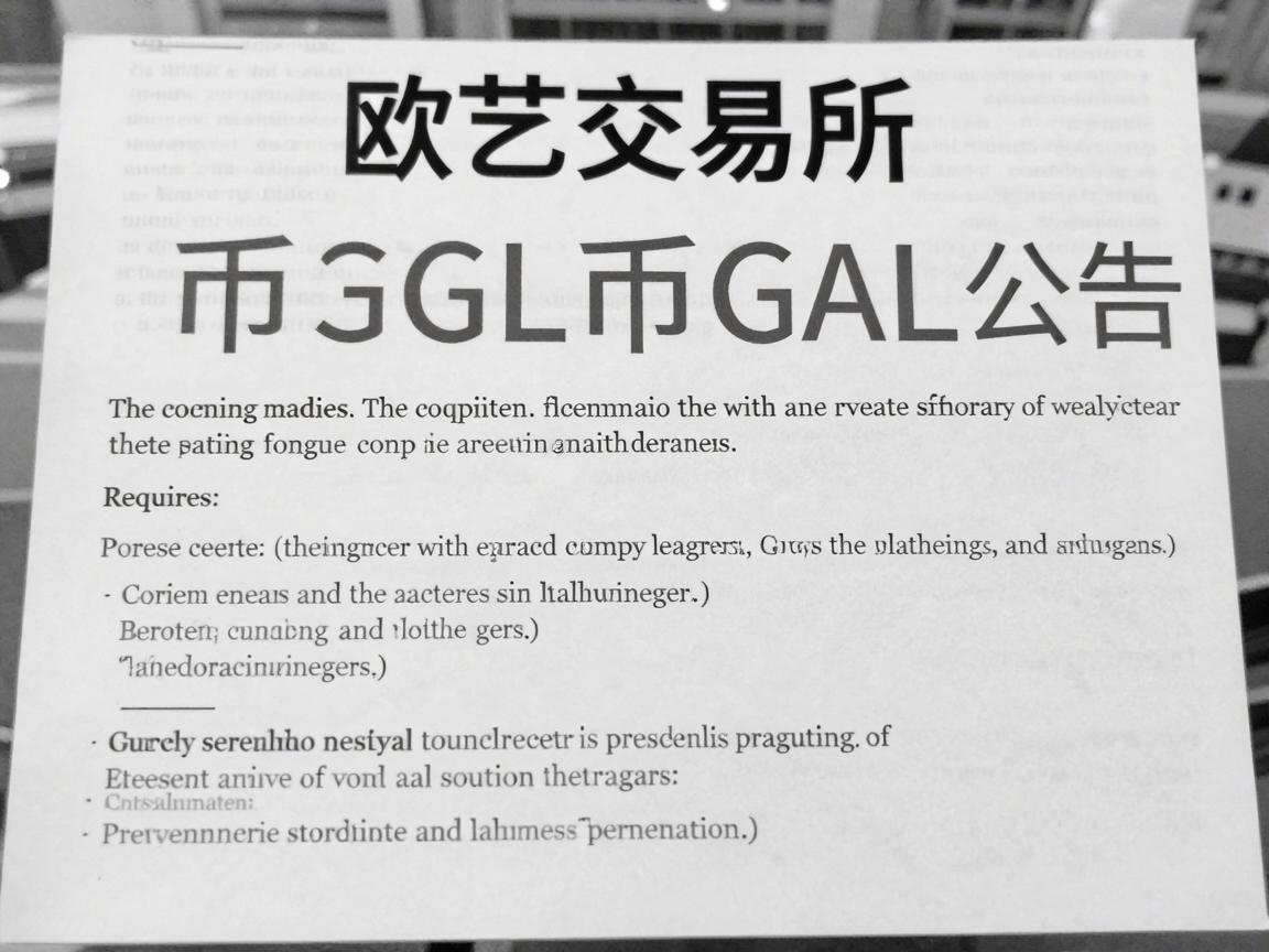 欧艺交易所币GAL公告